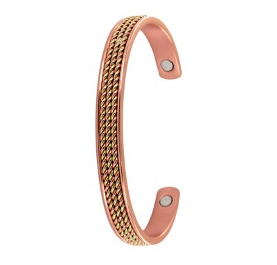 TWO TONED COPPER BANGLE