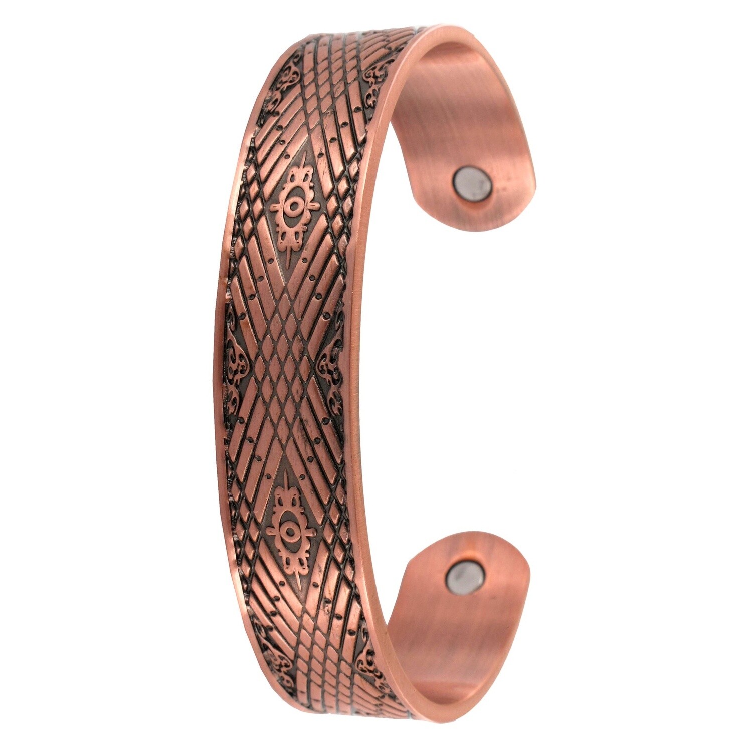 GEOMETRIC COPPER BANGLE
