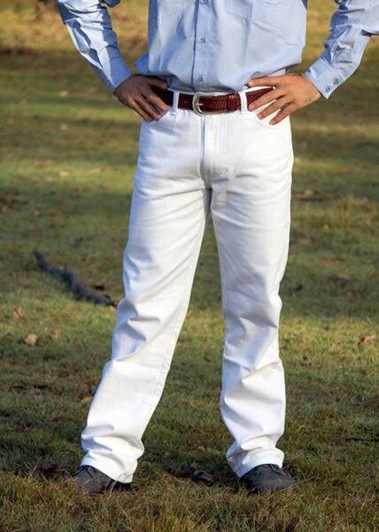 BRIGALOW MENS WHITE JEANS