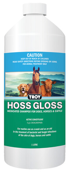 HOSSGLOSS MEDICATED SHAMPOO, Size: 1LTR