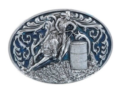 BRIGALOW BARREL RACER BUCKLE BLUE