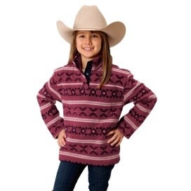 ROPER GIRLS MICRO FLEECE PULLOVER., Size: XS