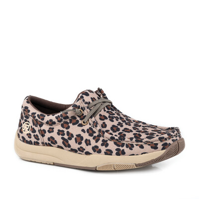 WOMEN&#39;S - CLEARCUT LOW - LEOPARD PRINT CANVAS