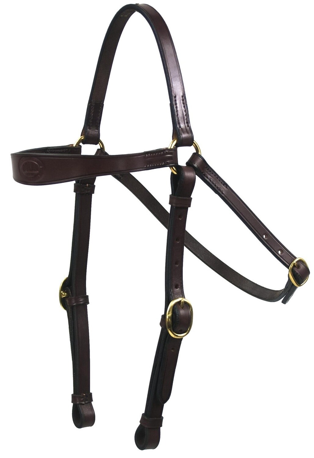 SHAPED BARCOO LEATHER BRIDLE, Size: PONY