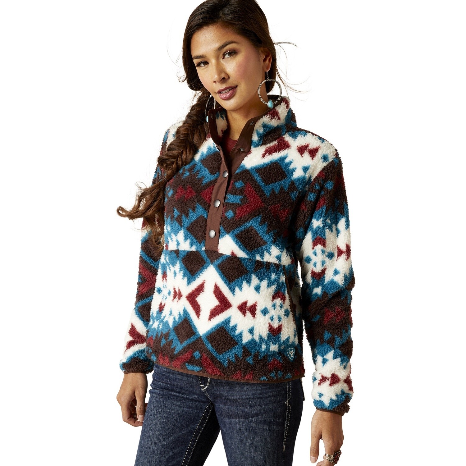 ARIAT WOMENS BERBER SNAP FRONT SWEATSHIRT