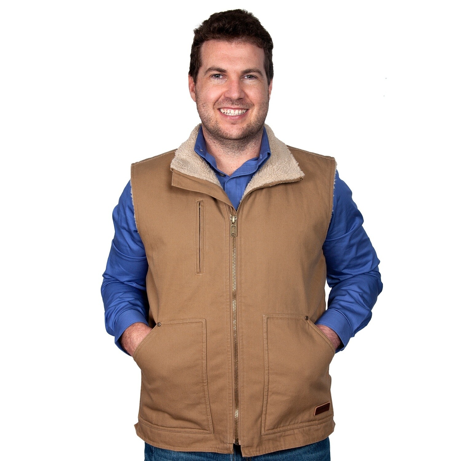 JUST COUNTRY MENS DIAMANTINA  SHERPA VEST