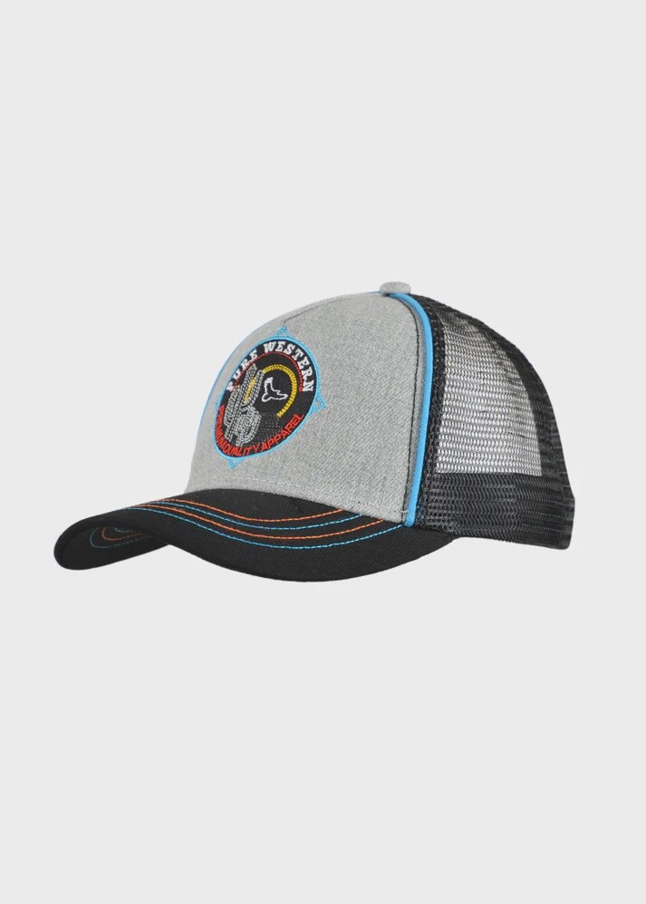 KIDS CHARLIE TRUCKER CAP, Colour: GREY MARLE
