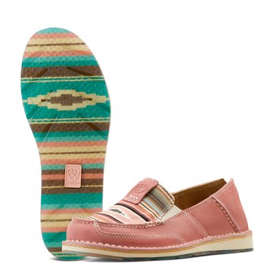 ARIAT WOMENS CRUISER AZALEA SUEDE /BABY PINK SERAPE