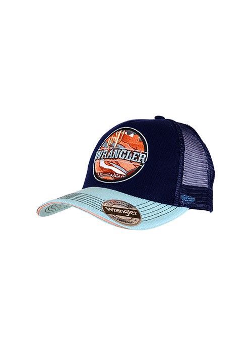 LIANA TRUCKER CAP, Colour: NAVY/AQUA