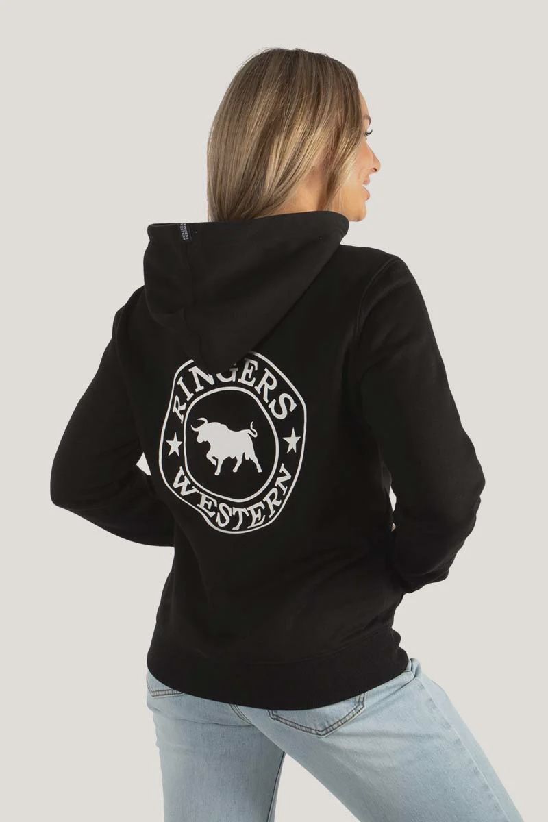 RINGERS WESTERN WOMENS SIGNATURE BULL HOODIE