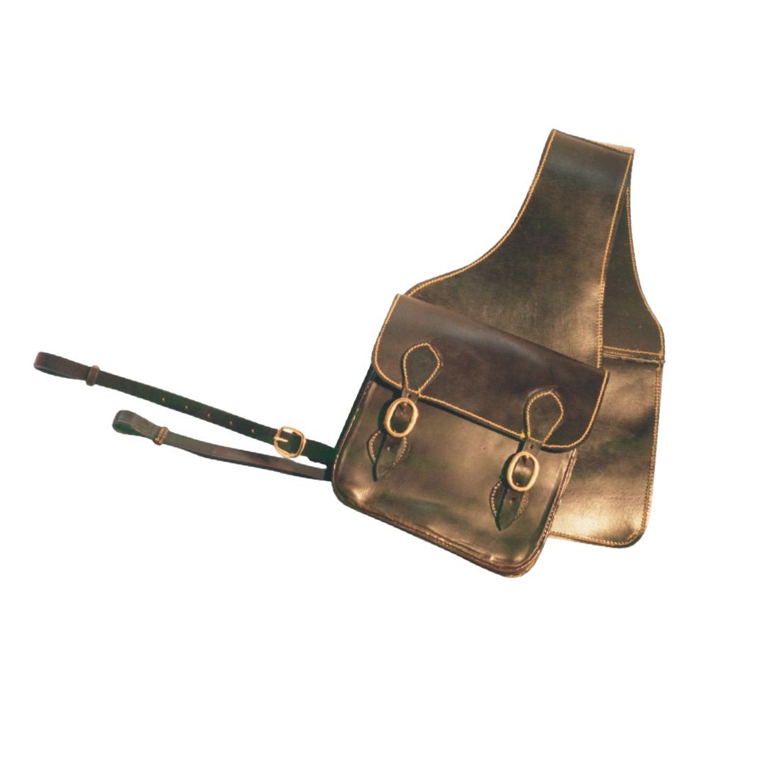 SHOWCRAFT DOUBLE LEATHER SADDLE BAG