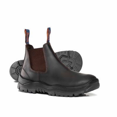 CLARET OIL KIP V-CUT ELASTIC SIDED BOOT