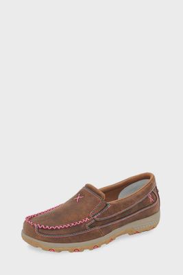 TWISTED X WOMENS PINK CELLSTRETCH SLIP ON