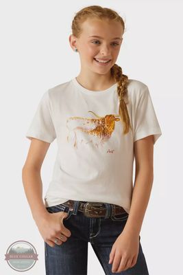 ARIAT GIRLS MATERNAL COW T-SHIRT