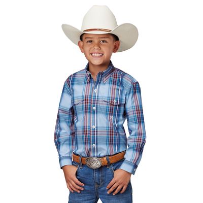ROPER BOYS AMARILLO COLLECTION BOYS MULTI PLAID SHIRT