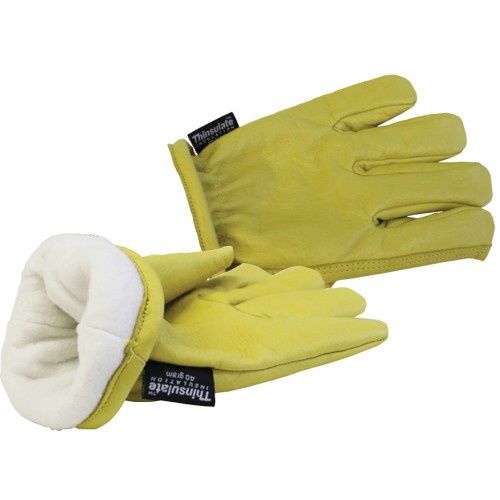 THINSULATE LINED ROPING GLOVES GOLD