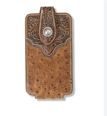 ARIAT OSTRICH PRINT CELL CASE