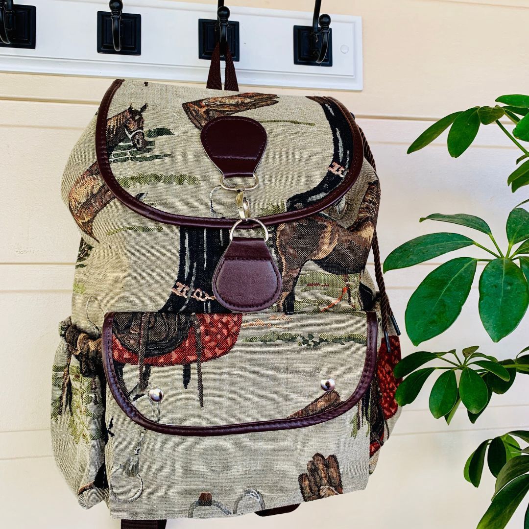 HORSE TAPESTRY BACKPACK