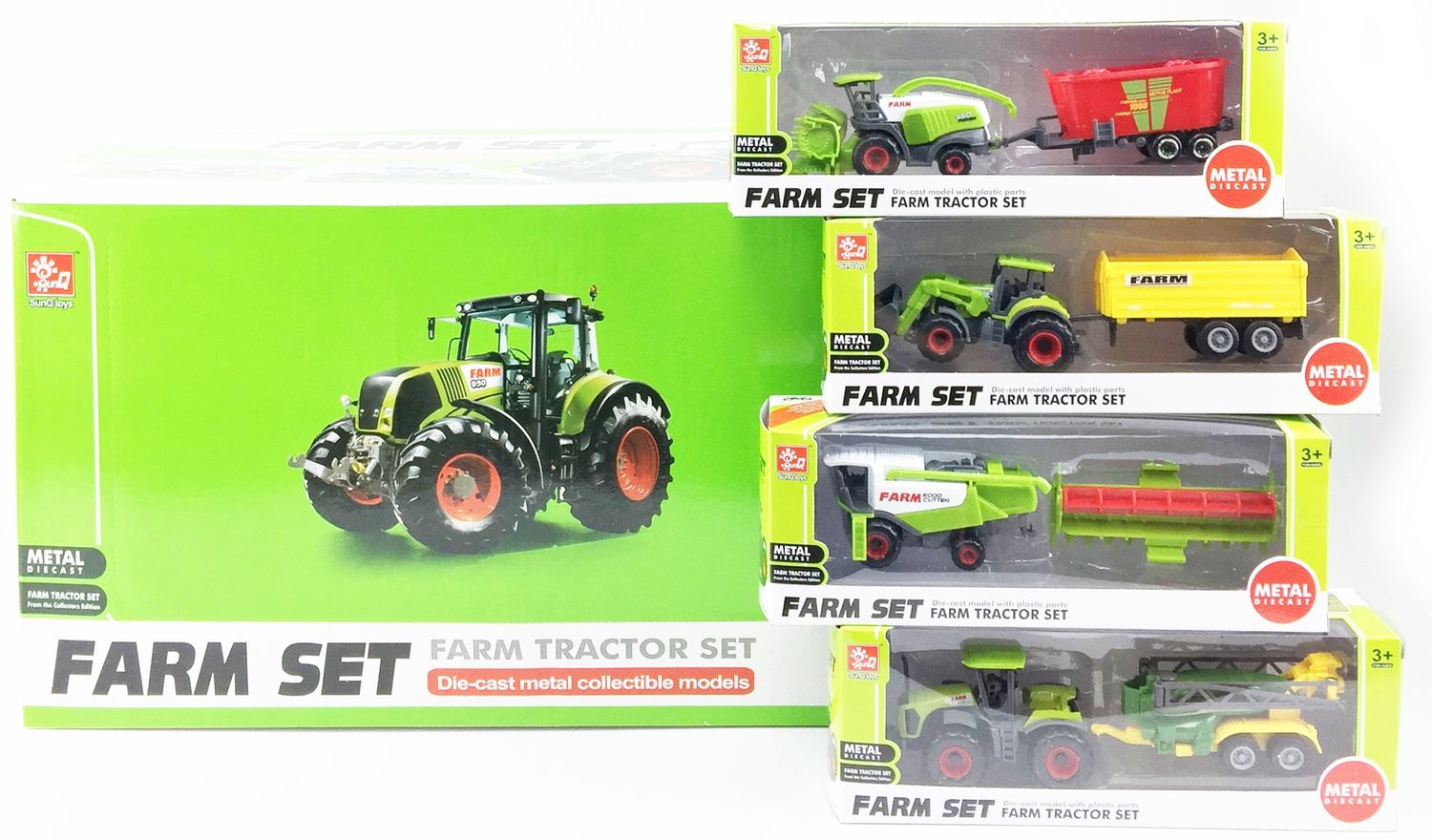 BOXED DIE-CAST FARM TRACTOR