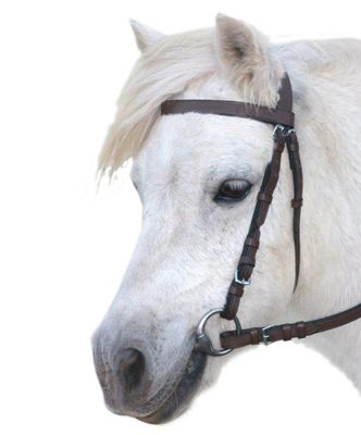 EUREKA PLAIN PONY SNAFFLE BRIDLE BLACK
