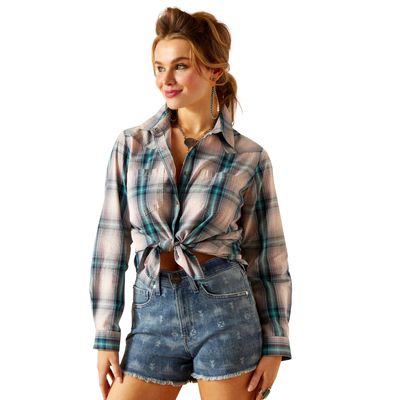 ARIAT WOMENS REAL BILLIE JEAN LS SHIRT TOMBOY PLAID