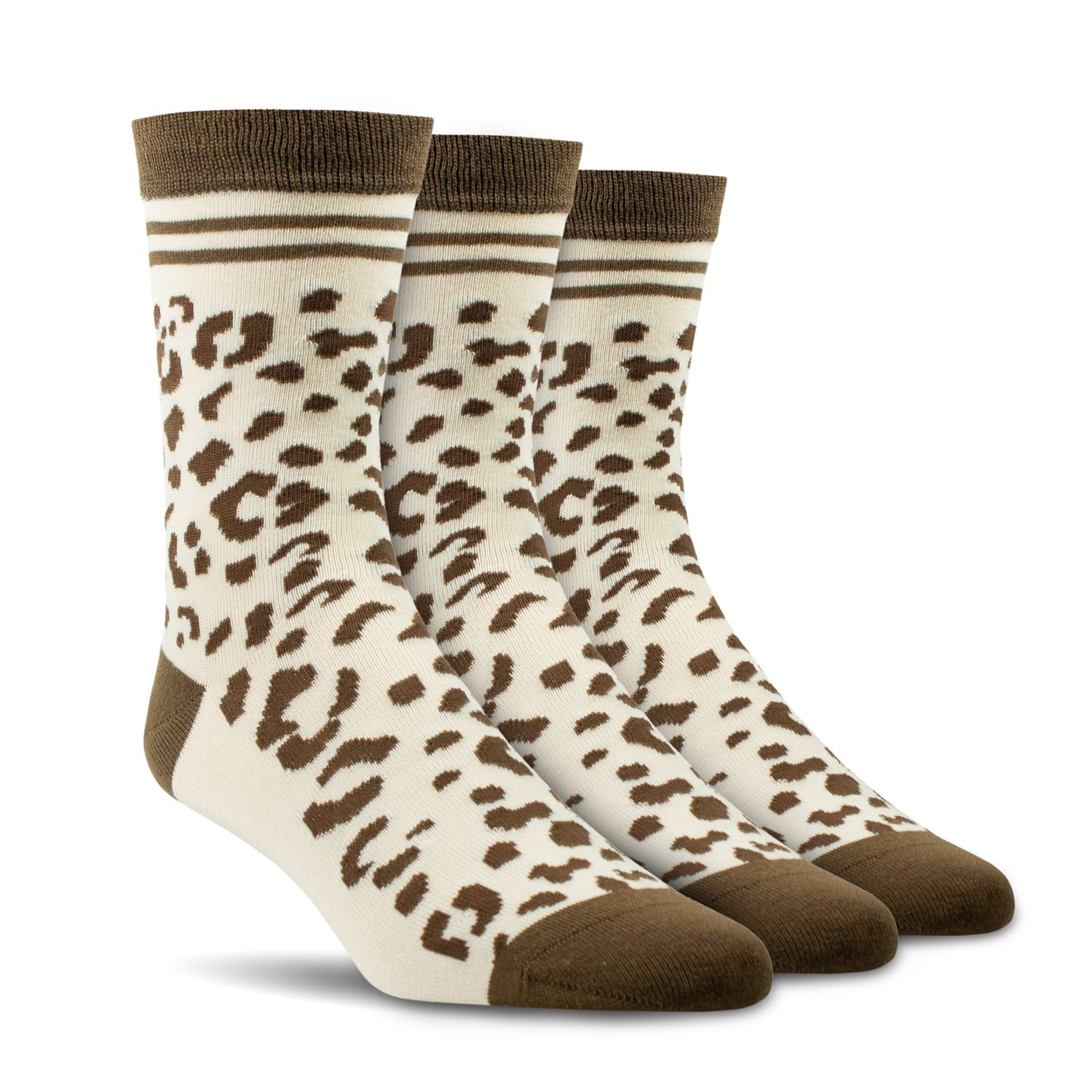 ARIAT WOMENS CHARM CREW SOCKS LEOPARD CAMO