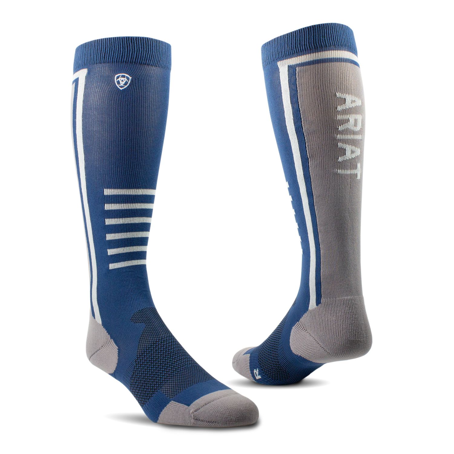 ARIAT UNI ARIATTEK SLIMLINE PERFORMANCE SOCKS DENIM/ZINC