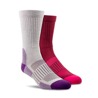 ARIAT WOMENS ARIATTEK HIGH PERFORMANCE SOCKS PINK/PURPLE