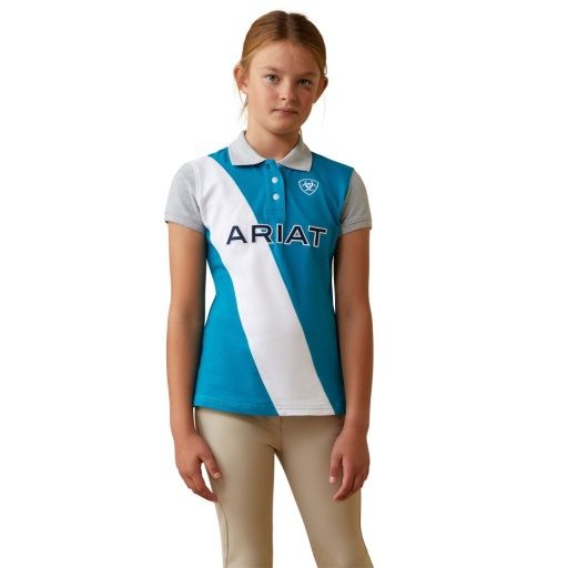 TARYN POLO YOUTH., Colour: MOSAIC BLUE, Size: XXLARGE