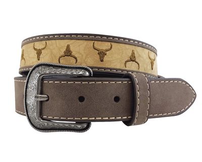 ROPER BOYS LEATHER STEER HEAD BELT