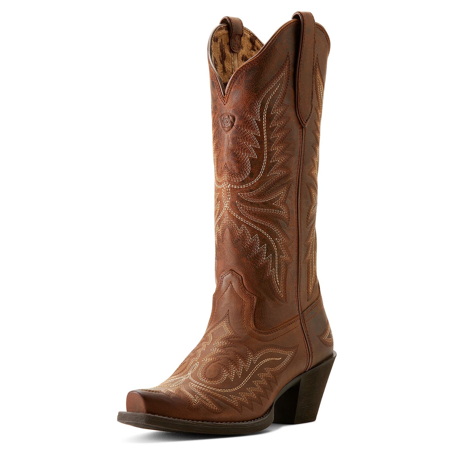 ARIAT WOMENS ROUND UP RAFTER TAN BOOTS