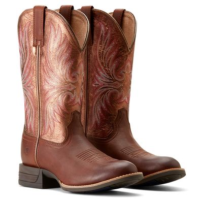 ARIAT WOMENS RANAHAN SIENNA SADDLE/ RUSTY RED