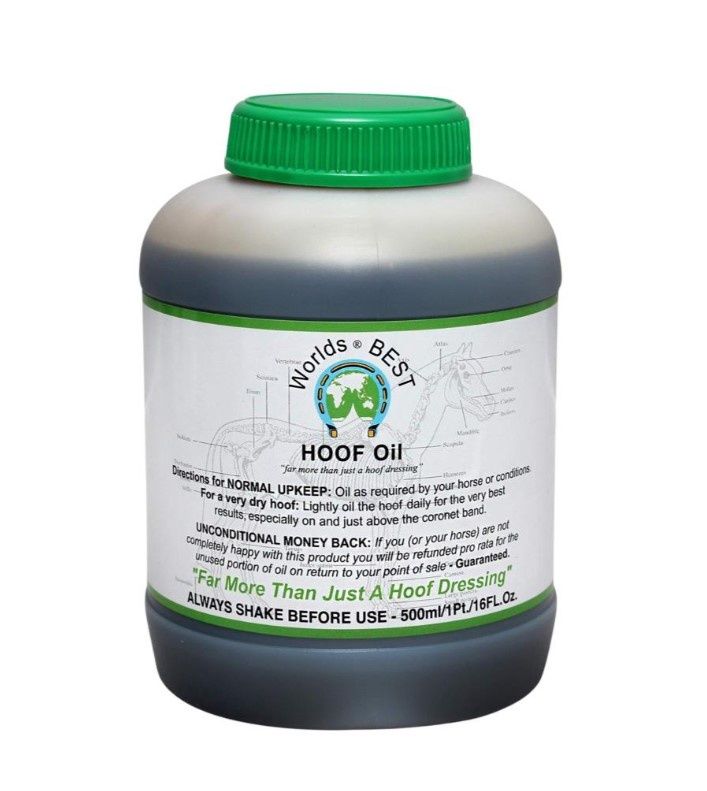 WORLDS BEST HOOF OIL 500ML WITH BRUSH