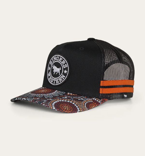 WALKABOUT WARRIOR TRUCKER CAP, Colour: BLACK