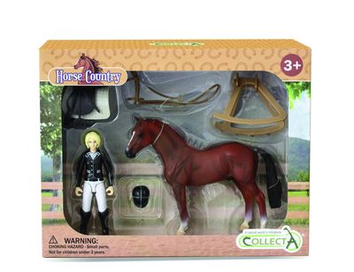 COLLECTA LADY TOURNAMENT RIDER &amp; ACCESSORIES