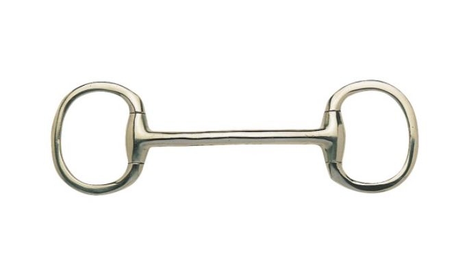 MULLEN MOUTH EGGBUTT BIT W/LARGE FLAT RINGS