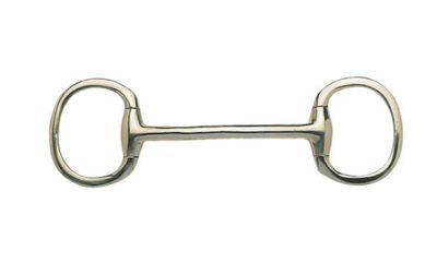 MULLEN MOUTH EGGBUTT BIT W/LARGE FLAT RINGS