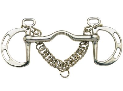KIMBLEWICK BIT W/PORT MOUTH &amp; SLOTTED CHEEKS