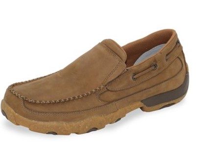 TWISTED X MENS DRIVING MOC BOAT SLIP ON