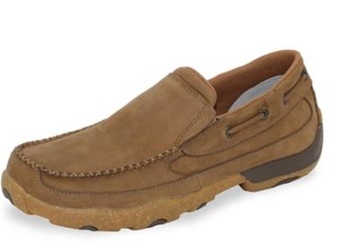 TWISTED X MENS DRIVING MOC BOAT SLIP ON