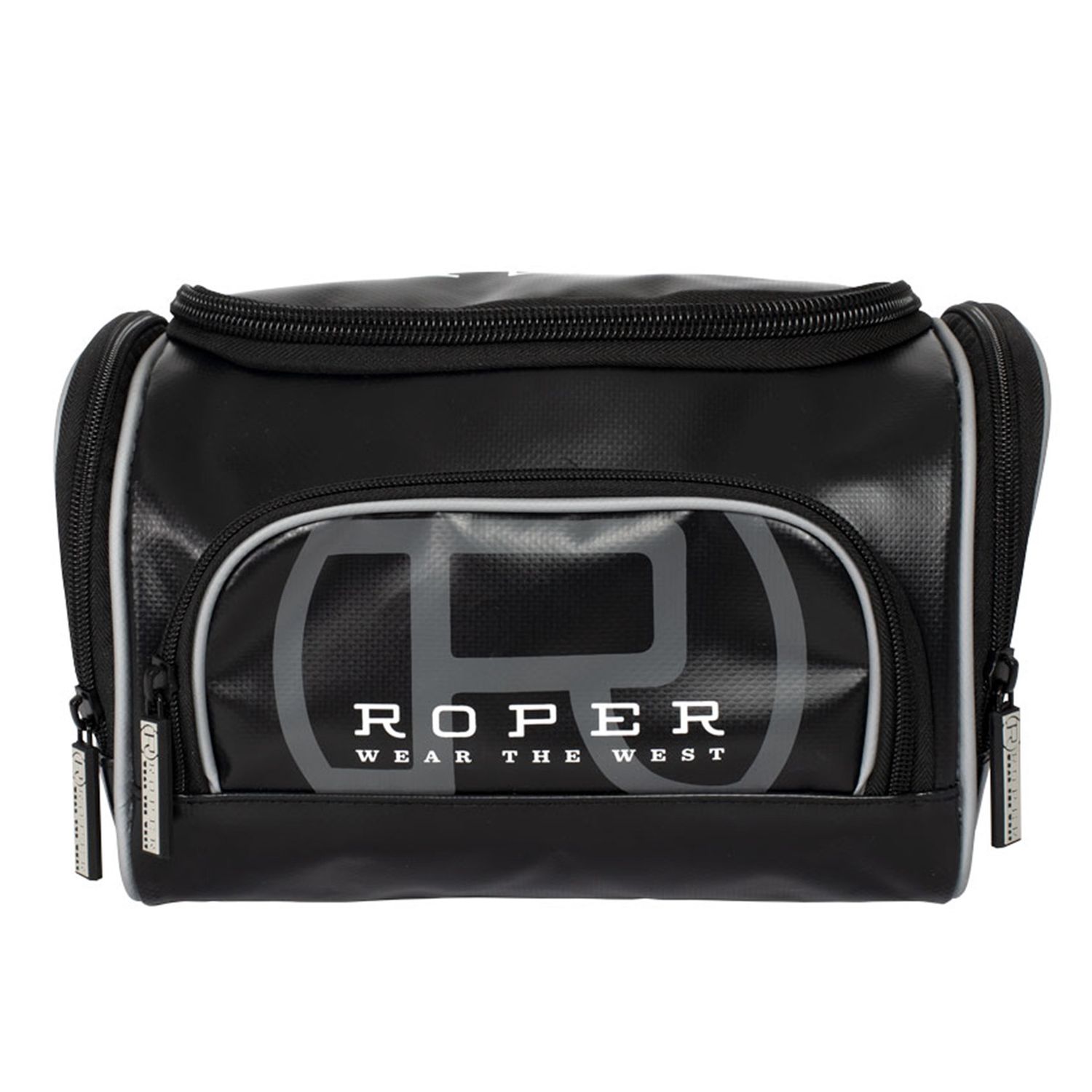 ROPER BLACK PVC TOILETRIES BAG