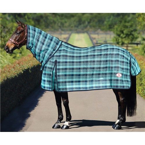 KOOLMASTER SHADE MESH COMBO, Colour: Turquoise/Navy, Size: 4&#39;6