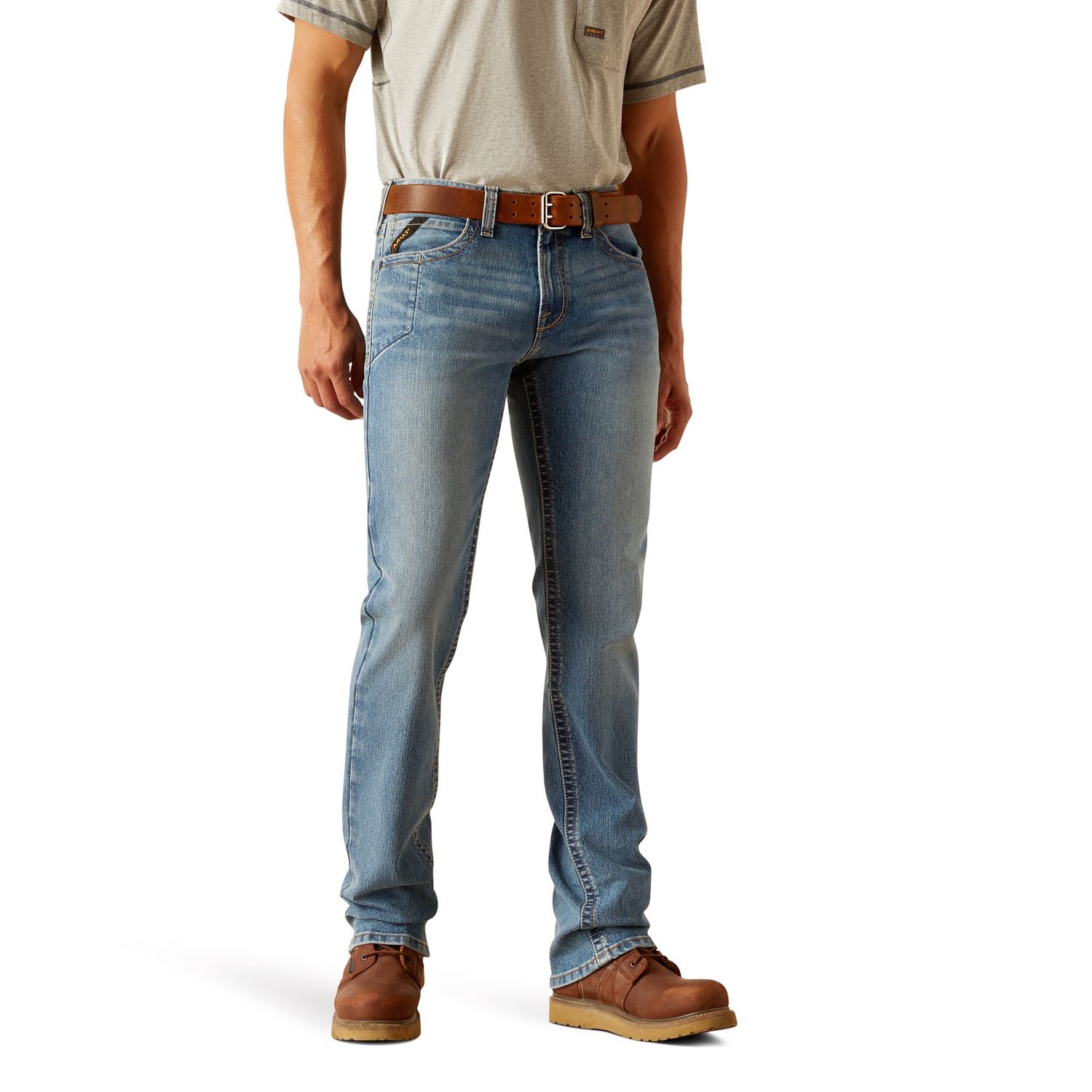 ARIAT MENS REBAR M7 SLIM STRAIGHT RAIL BREAKER