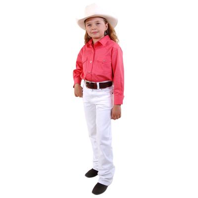 BRIGALOW UNISEX WHITE REGULAR BOOT CUT JEAN