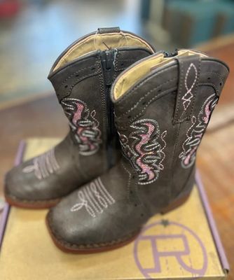 ROPER TODDLER LEXI CHOCOLATE/ PINK GLITTER