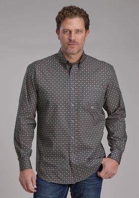 MENS AMARILLO COLLECTION LS SHIRT GREY