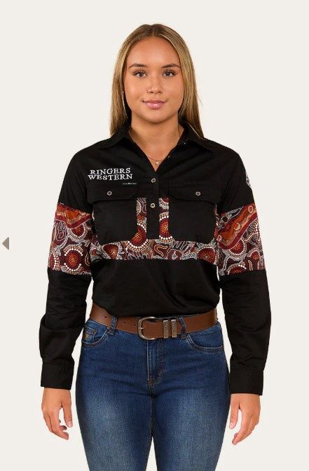 RINGERS WESTERN LADIES WALKABOUT WARRIOR WORK SHIRT