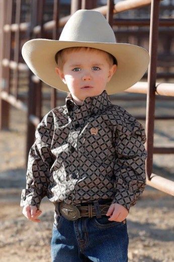 CINCH TODDLER BUTTON DOWN LS SHIRT