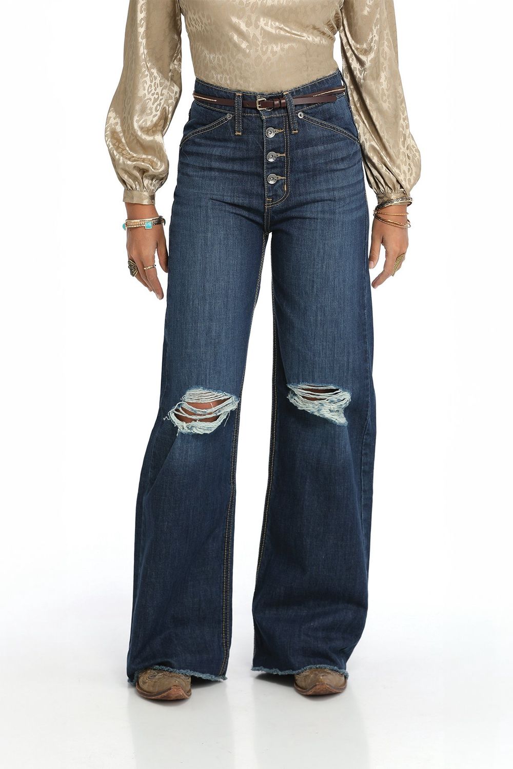 CRUEL DENIM WOMENS  SKYLAR HIGH RISE WIDE LEG CB74854001, Leg Length: SHORT, Size: 25/0