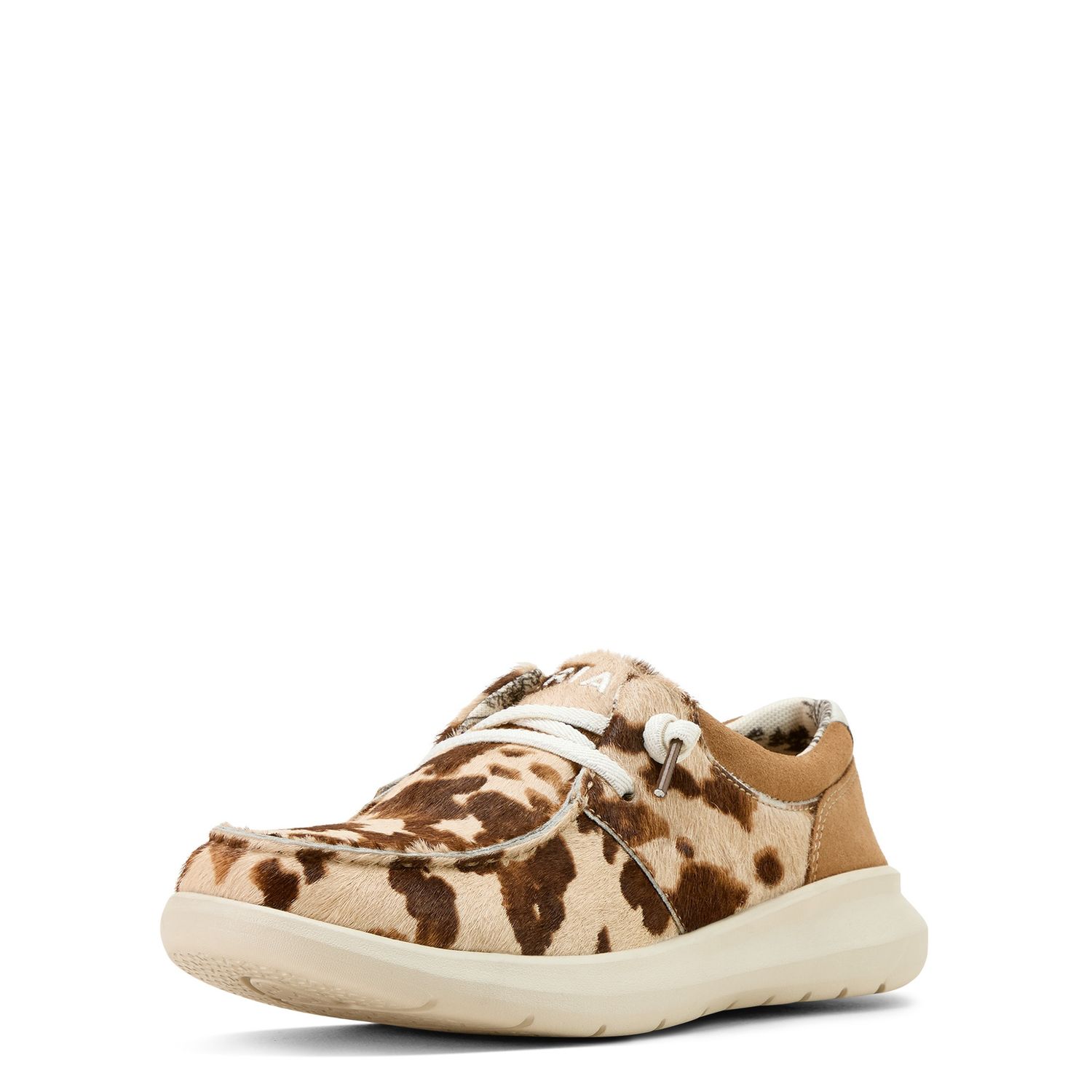 ARIAT WOMENS HILO TAN AND WHITE BRINDLE HAIR